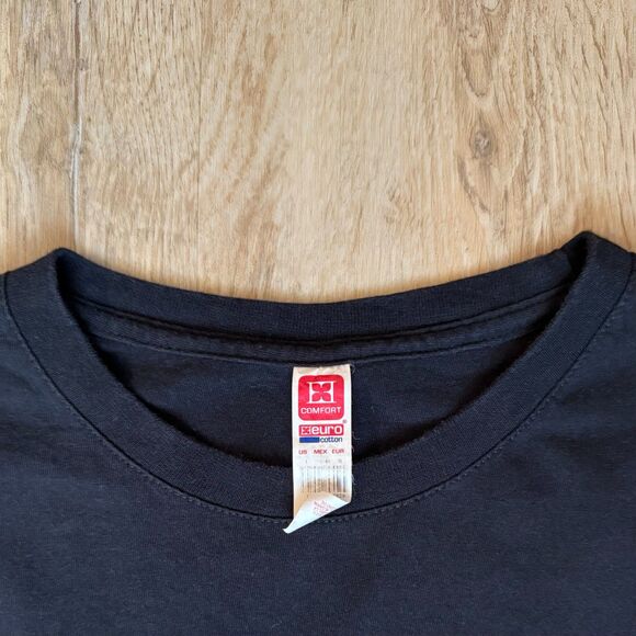 Led Zeppelin Angel Graphic T-Shirt Black Comfort Tag Size L Vintage Style - Picture 3 of 5